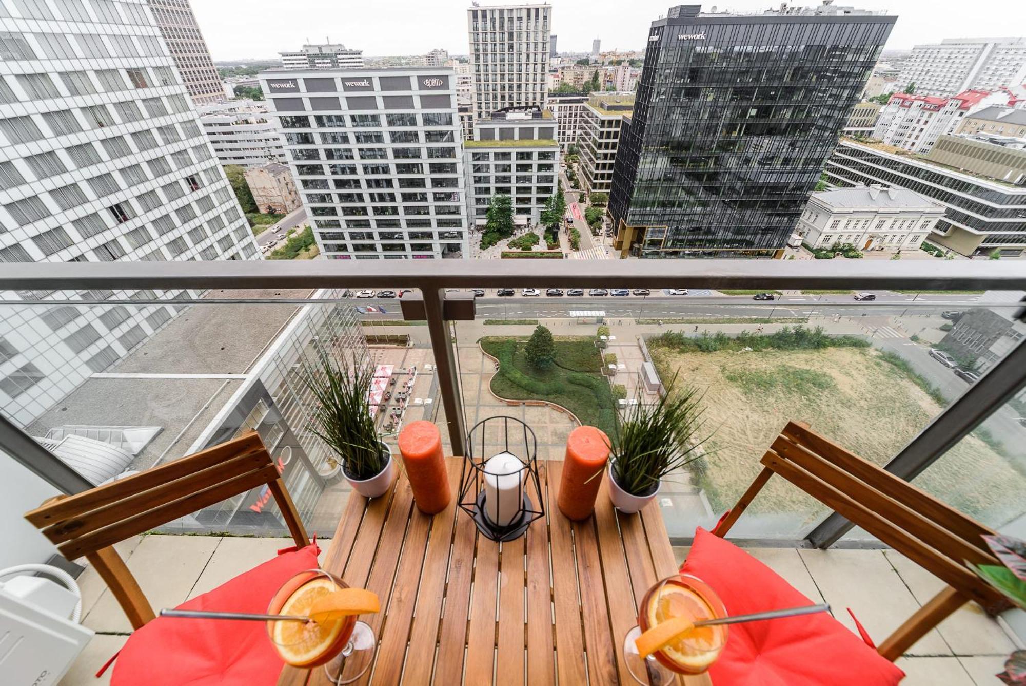 Lumina Apart With Balcony Platinum Tower Warsaw Exterior photo