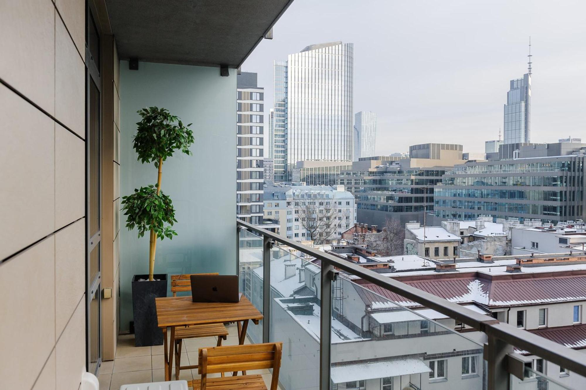 Lumina Apart With Balcony Platinum Tower Warsaw Exterior photo